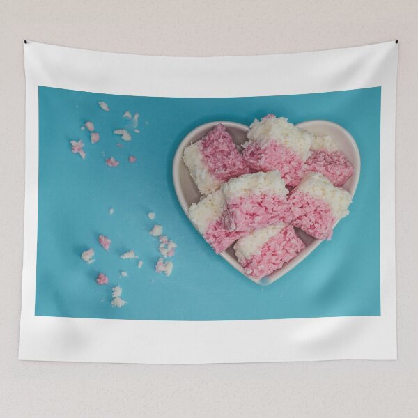 Item preview, Coconut Ice in a heart shaped bowl designed and sold by sugarrosekitch.