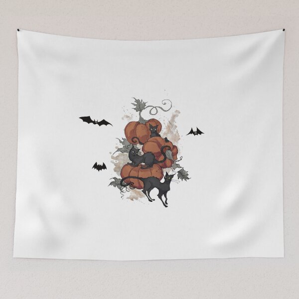 Item preview, Black Cats halloween pumpkin bats designed and sold by AchrafOc.