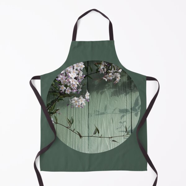 Item preview, Jasmine Nightshade Vine on a Green Fence designed and sold by pixelmountain.