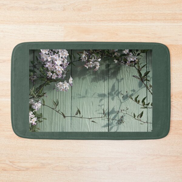 Item preview, Jasmine Nightshade Vine on a Green Fence designed and sold by pixelmountain.
