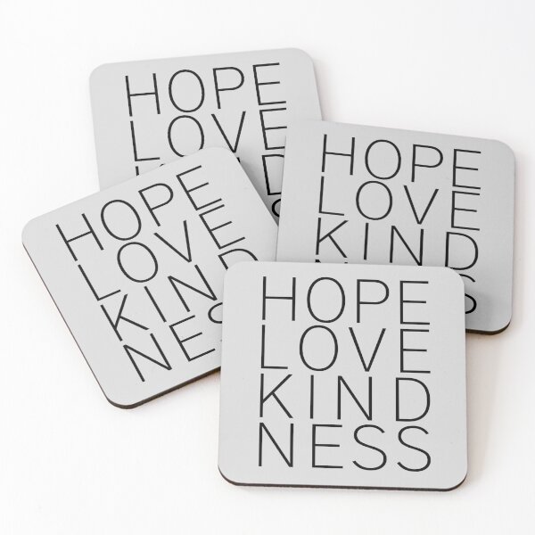 Item preview, Hope, Love, Kindness: Gray Selection designed and sold by Intuitive Engines Apparel Co..