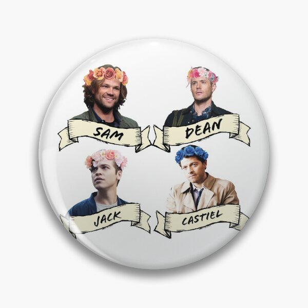 Item preview, Supernatural - Sam, Dean, Jack, and Cas in Flower Crowns designed and sold by Hannah0927.
