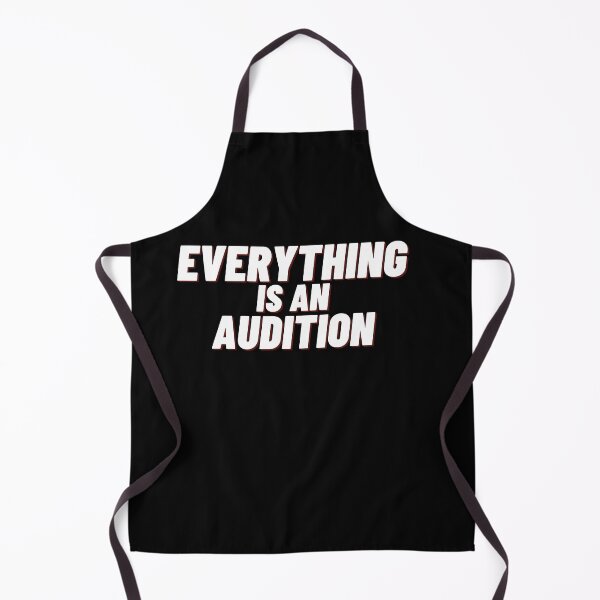 Aperçu de l'œuvre Tout est une audition (bloc blanc sur noir) créée et vendue par Asymptotic.