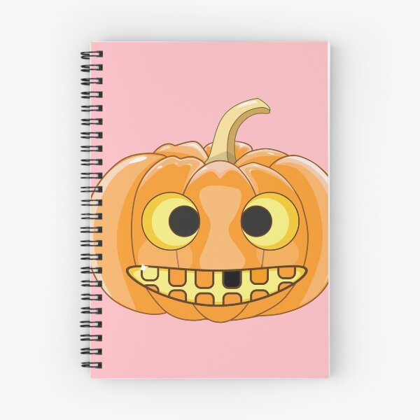 Item preview, Halloween Pumpkin Face: Laugh with a Black Tooth in Pink designed and sold by Moyanana.