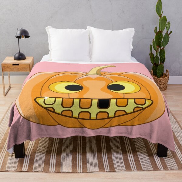 Item preview, Halloween Pumpkin Face: Laugh with a Black Tooth in Pink designed and sold by Moyanana.