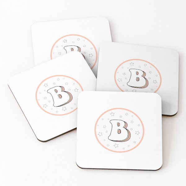Item preview, Orangey Pink Letter B designed and sold by alwayselle.