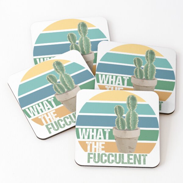 Item preview, What The Fucculent Cactus  , Succulents Gardening Retro Vintage designed and sold by shinoshop.