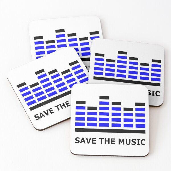 Item preview, Save The Music - Blue Black designed and sold by NoMatterLab.
