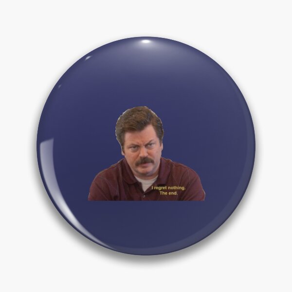Item preview, Ron Swanson ‘I regret nothing. The end.” designed and sold by abbeygfrerer.