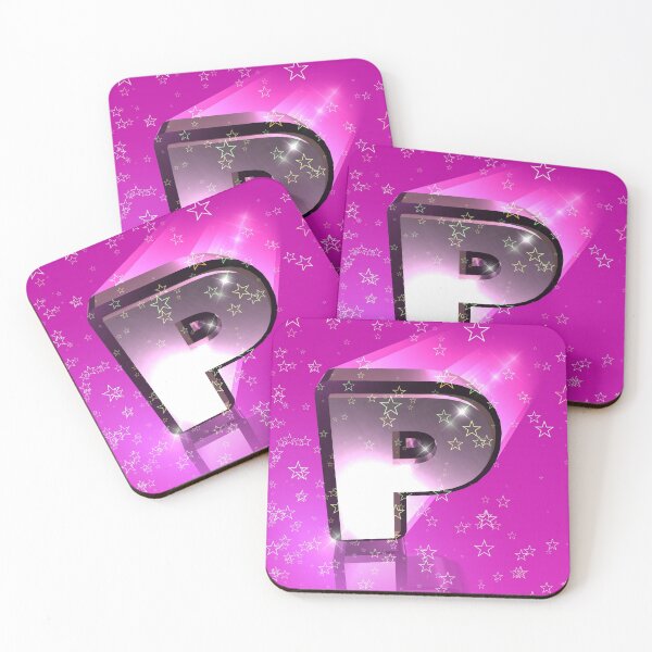 Item preview, Flying Metallic Letter P In The Stars On Violet Purple | Starry Night Letters designed and sold by SerendipityNow.