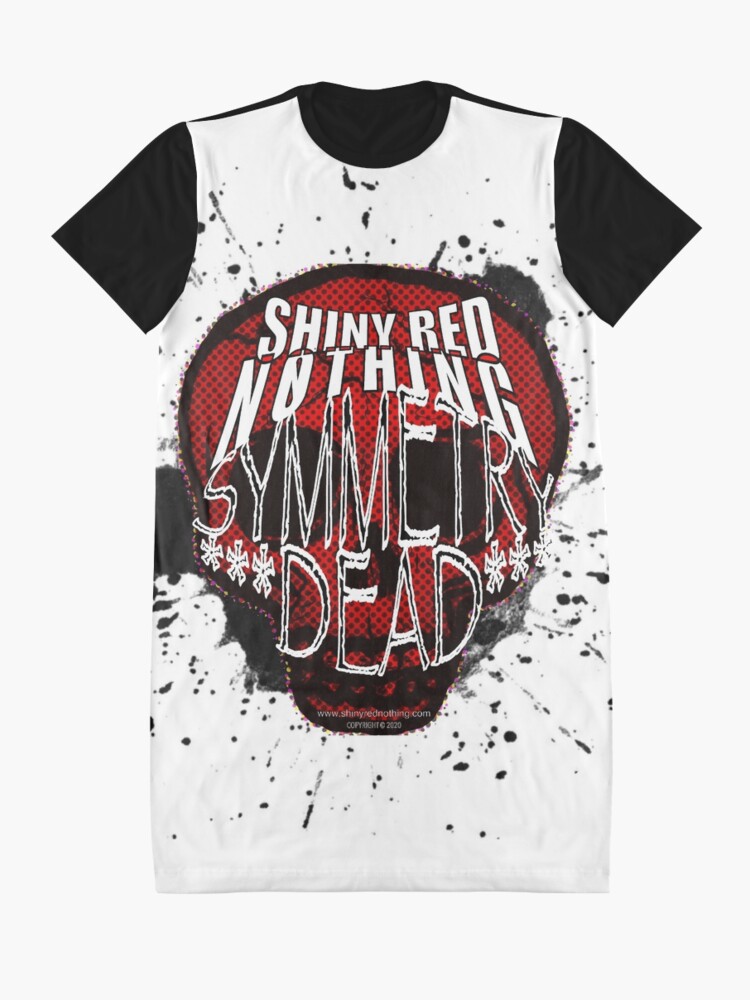 Alternate view of Shiny Red Nothing - Symmetry Dead Graphic T-Shirt Dress