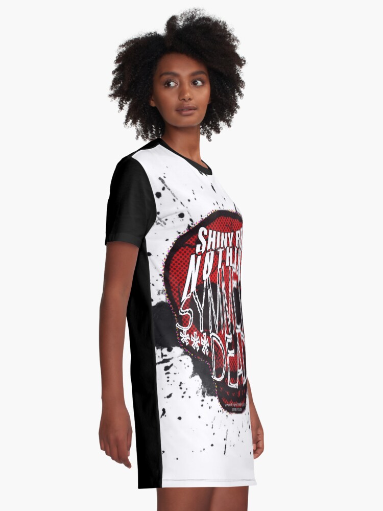 Alternate view of Shiny Red Nothing - Symmetry Dead Graphic T-Shirt Dress