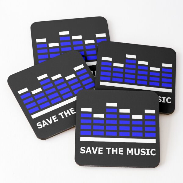 Item preview, Save The Music - Blue White designed and sold by NoMatterLab.