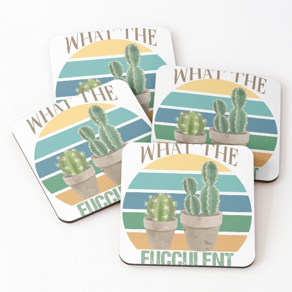 Item preview, What The Fucculent Cactus  , Succulents Gardening Retro Vintage designed and sold by shinoshop.