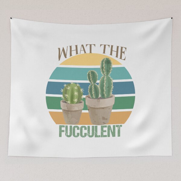 Item preview, What The Fucculent Cactus  , Succulents Gardening Retro Vintage designed and sold by shinoshop.