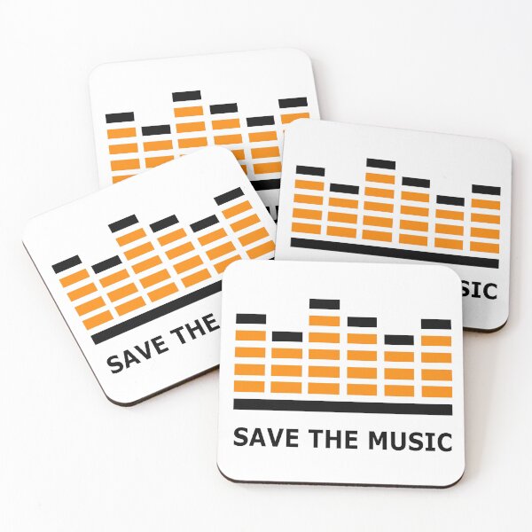 Item preview, Save The Music - Orange Black designed and sold by NoMatterLab.