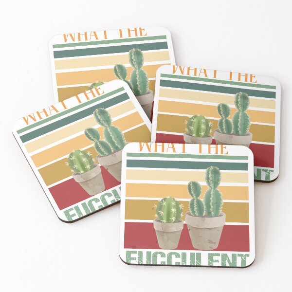 Item preview, What The Fucculent Cactus  , Succulents Gardening Retro Vintage designed and sold by shinoshop.