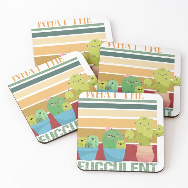 Item preview, What The Fucculent Cactus  , Succulents Gardening Retro Vintage designed and sold by shinoshop.