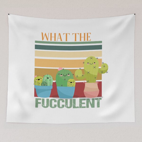Item preview, What The Fucculent Cactus  , Succulents Gardening Retro Vintage designed and sold by shinoshop.
