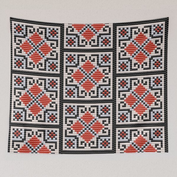 Item preview, Romanian folk motif Ram's Horns / "Coarnele Berbecului" beaded pattern designed and sold by folkyouall.