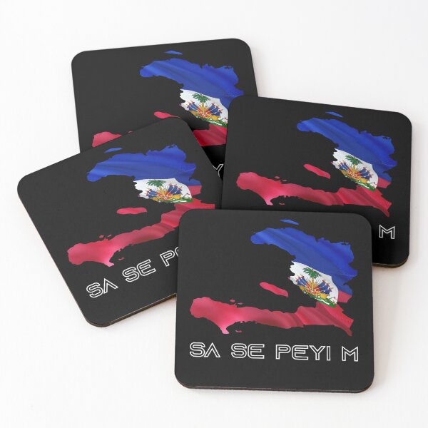 Item preview, Sa Se Peyi M Haiti Kat Ak Drapo - It's My Country Map With Flag designed and sold by makeitadmirable.