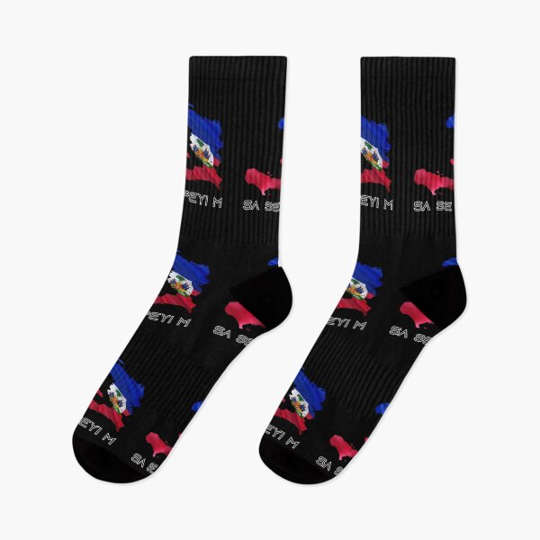 Item preview, Sa Se Peyi M Haiti Kat Ak Drapo - It's My Country Map With Flag designed and sold by makeitadmirable.