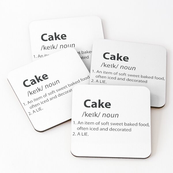 Item preview, The Cake is a Lie Dictionary Definition  designed and sold by TravelScientist.