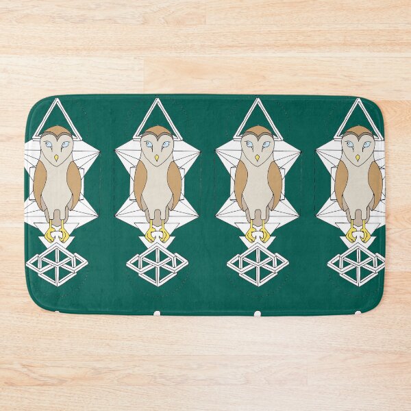 Item preview, Barn Owl with Geometric Background designed and sold by LegendOfZeldy.