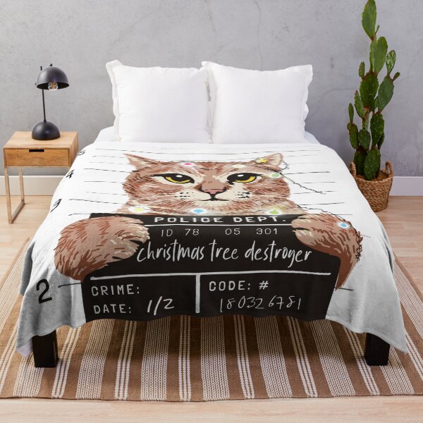Item preview, Christmas tree destroyer cat desing designed and sold by Suhy.