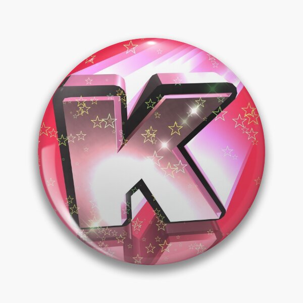 Item preview, Flying Metallic Letter K In The Stars On Cherry Red | Starry Night Letters designed and sold by SerendipityNow.