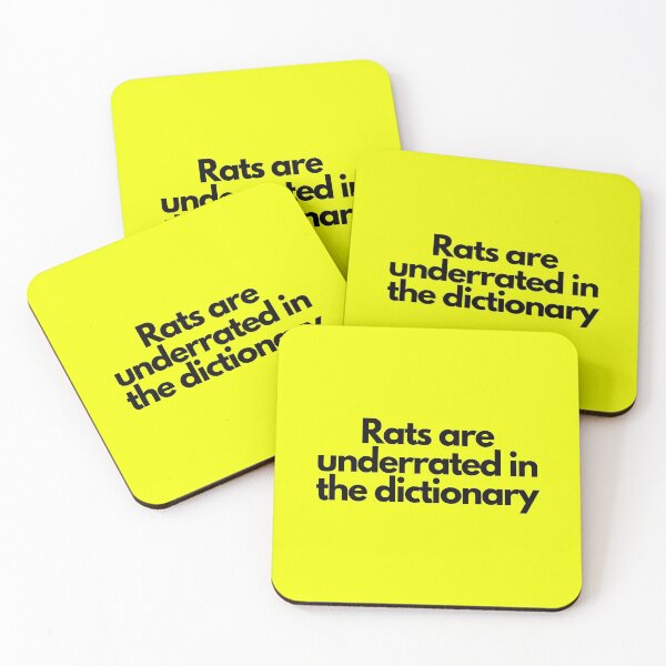Item preview, Rats are underrated in the dictionary designed and sold by mind-illusions.