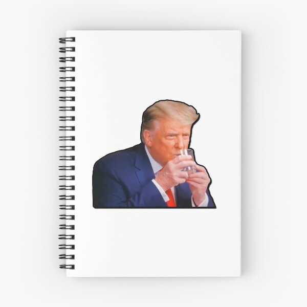 Item preview, Donald Trump Drinking Water Sticker -Biden Presidential Debate 2020 Hands T-Shirt Topics Time Vote Election 60 Minutes Interview White House Funny Stupid Obama Kamala Mike Pence Coronavirus Covid 19 designed and sold by qualityprinting.