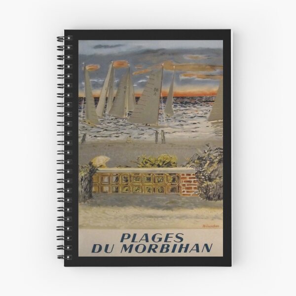 Artikelvorschau, Morbihan retro poster entworfen und verkauft von CorasPosters.