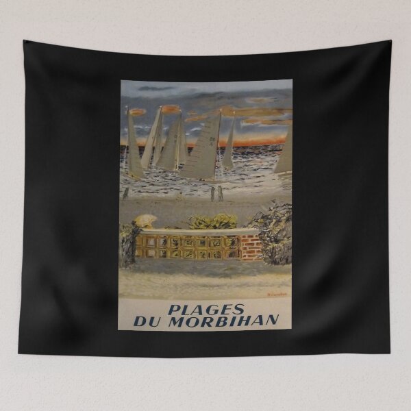 Item preview, Morbihan retro poster designed and sold by CorasPosters.