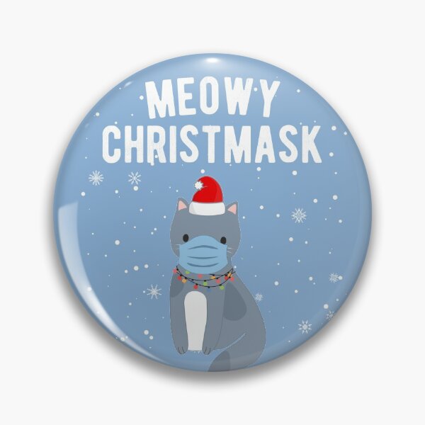 Artikelvorschau, Meowy Christmask Cute Weihnachtskatze 2020 entworfen und verkauft von LimeAndCoconuts.