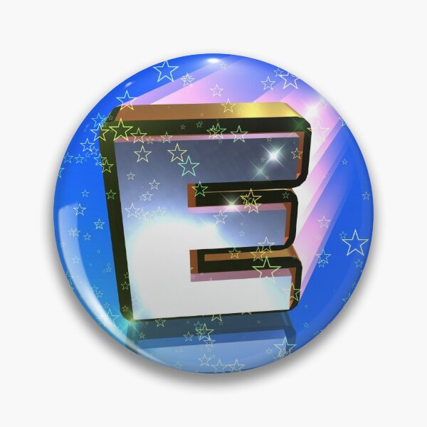 Item preview, Flying Metallic Letter E In The Stars On Royal Blue | Starry Night Letters designed and sold by SerendipityNow.
