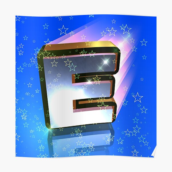 E Monogram Posters Redbubble