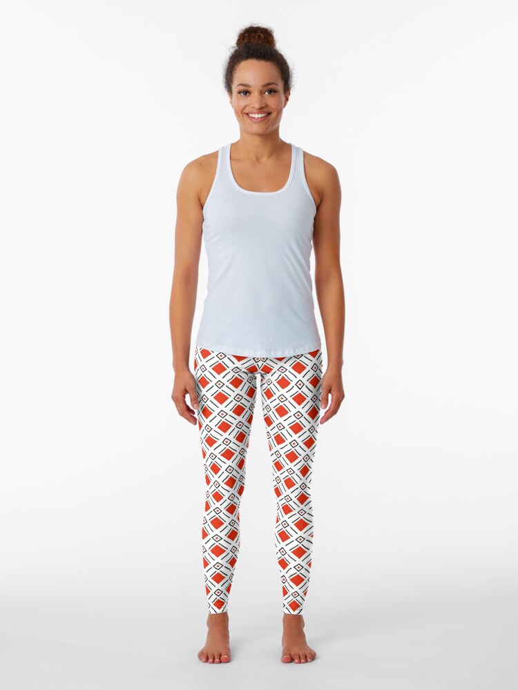 Red Diamond Golf Pattern Leggings for Sale by BigAl3D