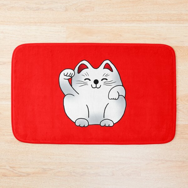 Item preview, Right paw white sitting maneki neko lucky cat designed and sold by CuisineCat.