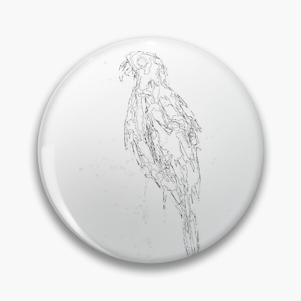Item preview, Blue macaw arara, line art black designed and sold by melissemoreira.
