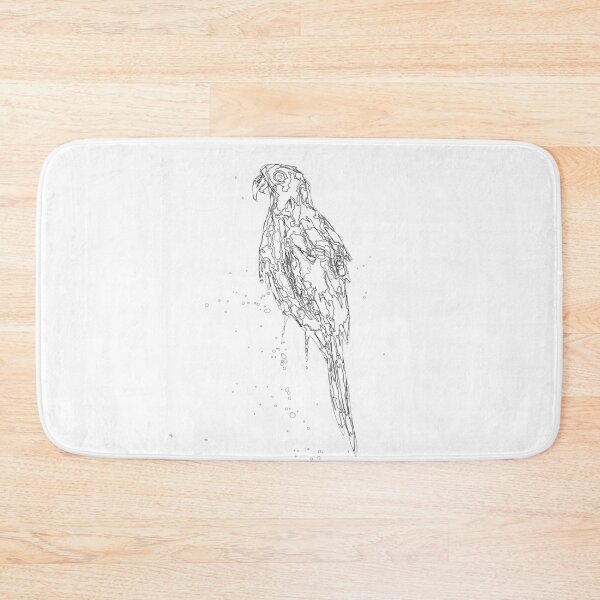 Item preview, Blue macaw arara, line art black designed and sold by melissemoreira.