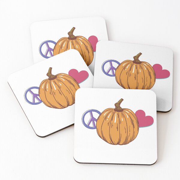 Item preview, Peace Love And Pumpkin T-shirt designed and sold by BECOOOL.
