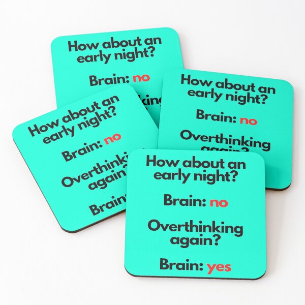 Item preview, How about an early night? Brain: No. Overthinking again? Brain: Yes. designed and sold by mind-illusions.