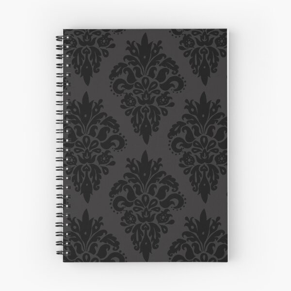 Item preview, Classic Black and Dark Grey Damask Pattern designed and sold by Julie Erin Designs.