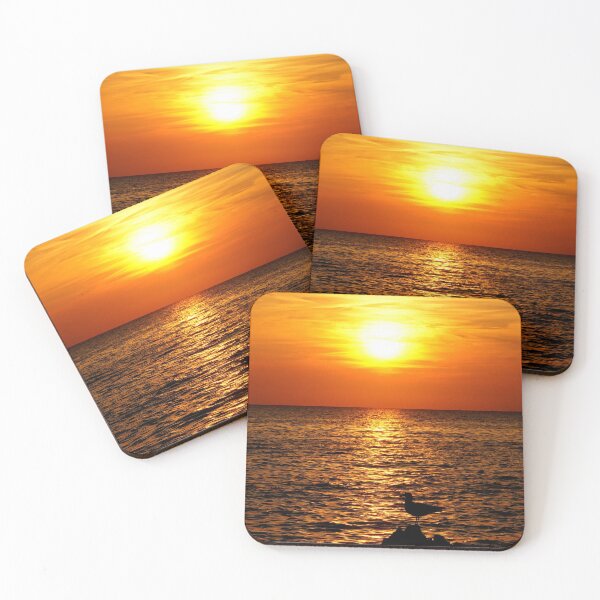 Item preview, Sunset with seagull designed and sold by EastofAngland.