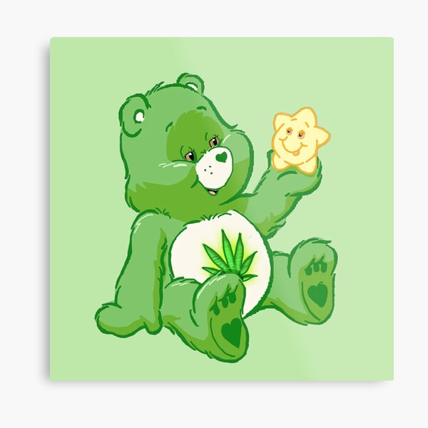 Stoner care bear Metal Print