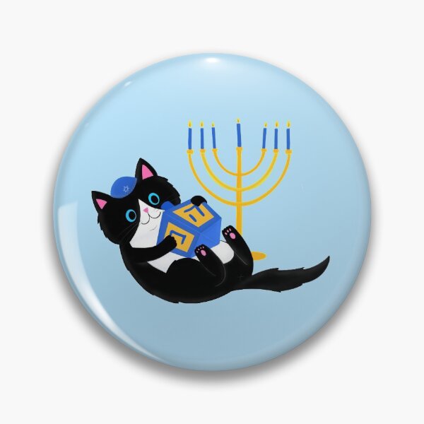 Artikelvorschau, Hanukkah Cat entworfen und verkauft von HebrewHipster.