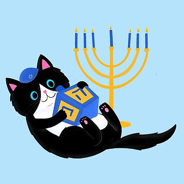 Artwork thumbnail, Hanukkah Cat by HebrewHipster