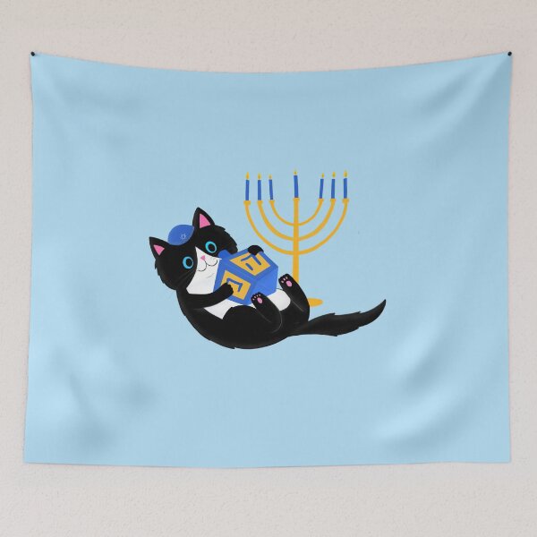 Artikelvorschau, Hanukkah Cat entworfen und verkauft von HebrewHipster.