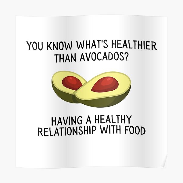 Having a Healthy Relationship With Food Poster